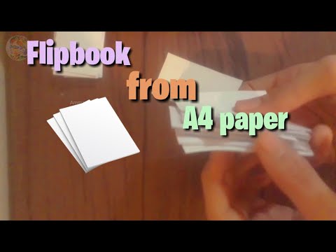 How to make a flip book for A4 paper. From scratch. #flipbook. 